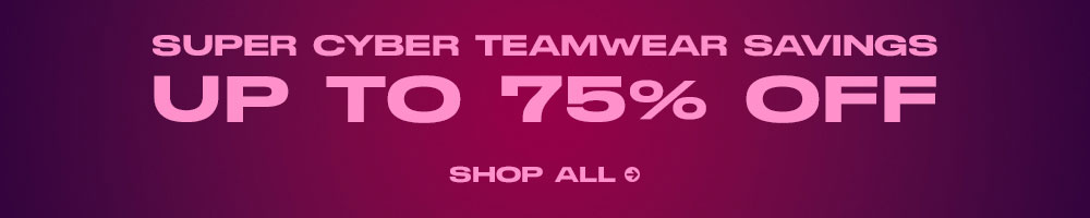 Teamwear up to 75% off